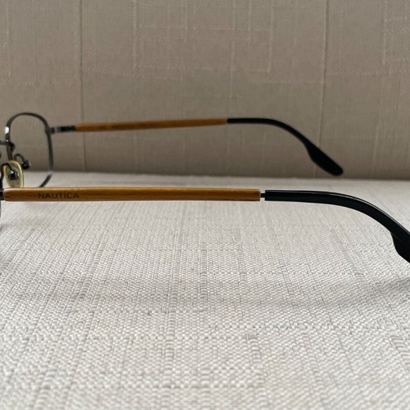 Nautica Men Eyeglasses Frame Black/Tan Tone 51[]20 140 Glasses - Picture 7 of 11
